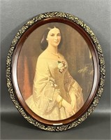 Oval Framed "Southern Belle" Portrait