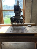 PRO CRAFT RADIAL SAW W/ WOODEN TABLE
