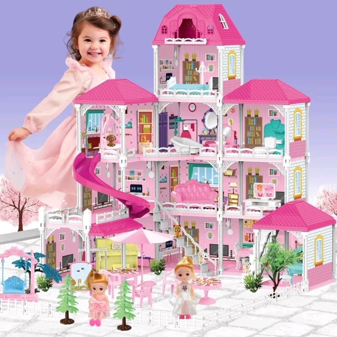 Flooyes Dollhouse, Doll House Playset