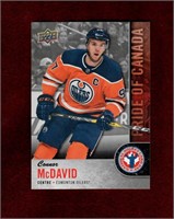 CONNOR McDAVID 2018 UD HOCKEY CARD DAY CARD