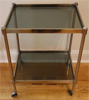 Smoky Glass Top Cart