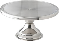 Winco Stainless Steel Round Cake Stand, 13-Inch