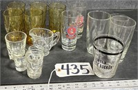 Shot Glasses, Glass Cups and Other Glassware