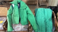 Vintage snowmobile/Ski jacket & bibs.  Size