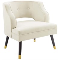 Open Back Performance Velvet Armchair