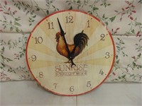 Sunrise Chicken Wall Clock