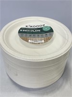 250pcs of 9" 100% compostable paper plates