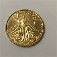 2014 $5 1/10 Oz. Walking Liberty Fine Gold Coin