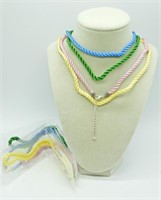 8 Corded Necklaces in Fun Colors