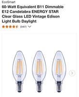 EcoSmart 60-Watt LED Vintage Edison Light Bulb