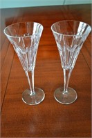 Waterford Fluted Champagne Millennium LOVE Pair