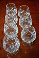 Waterford 7 Lismore Brandy Crystal Glasses 12 oz