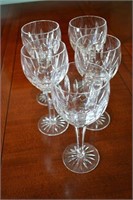 Waterford Kildare Hock Wine Crystal Glasses 7 1/2"