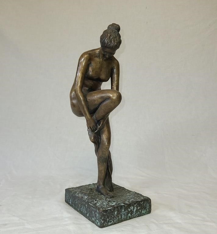 Bronze Sculpture of Bathing Nude