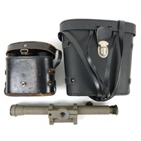 Binoculars (2 Pair) With Case & Scope