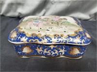 Hand Painted Porcelain Keepsake Box