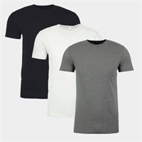 3 PACK GEMINI COTTON T-SHIRTS ASSORTED COLORS, L