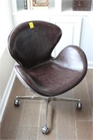 Office leather & chrome Chair