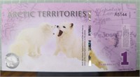 Arctic territories $1 banknote