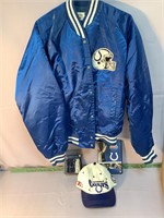 Indianapolis Colts lot jacket leather hat etc