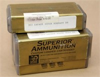 (3) boxes Superior Ammunition Green- .303
