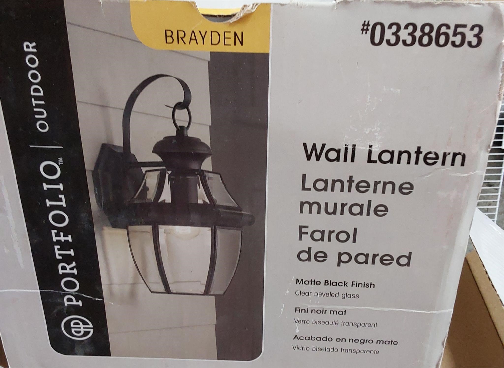 1 Light Wall Lantern