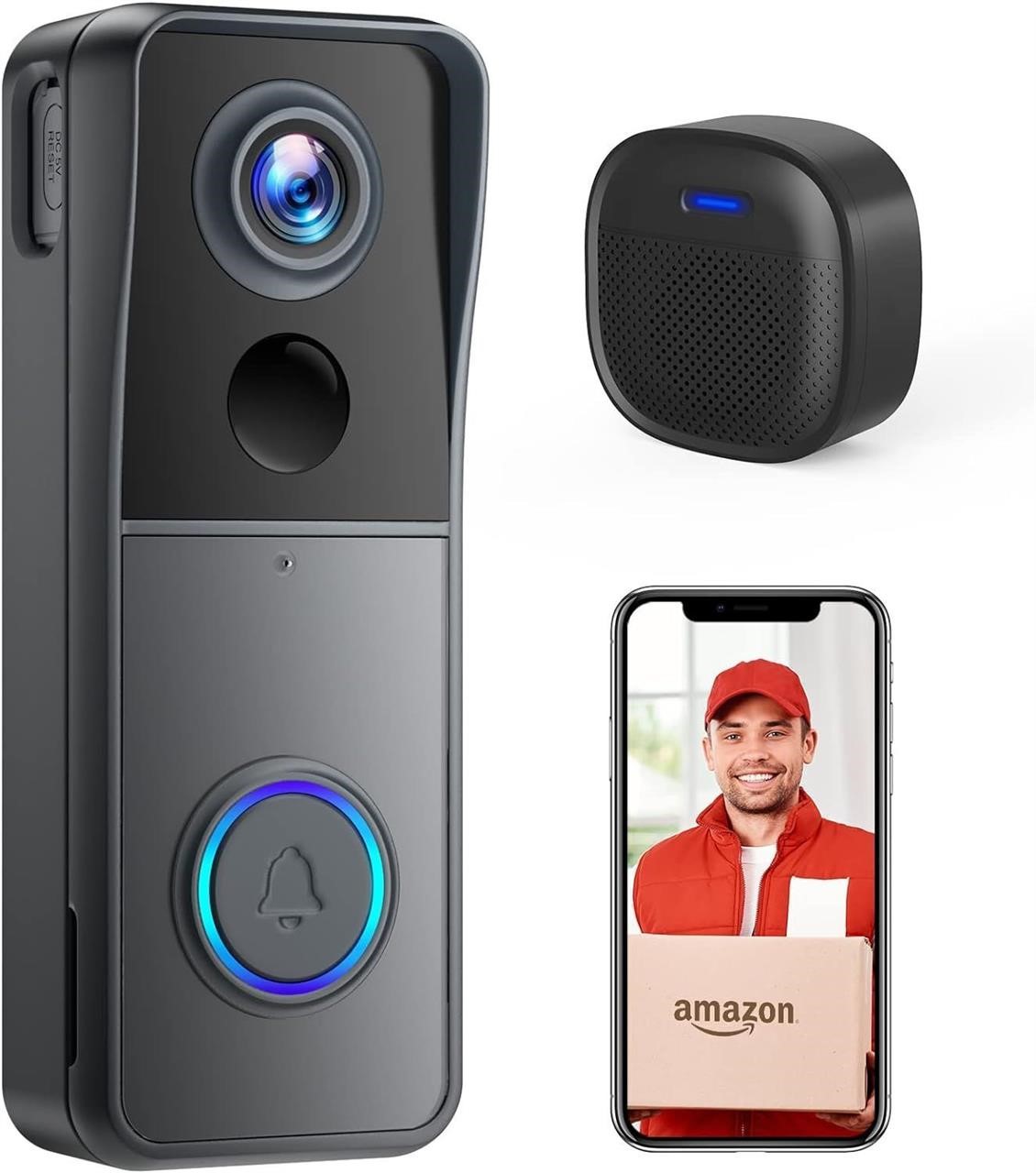 Wireless Doorbell Camera with Chime