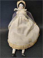 Antique Porcelain Doll, Cloth Body