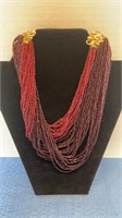 Vintage - beaded / multi strand necklace - 11
