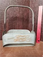 Pepsi Cola Bottle Carrier Metal Double Dot Crate