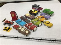 Tootsietoy and other cars and pump