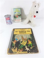 VHS Tintin + peluche Milou + BD