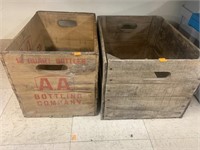 2 Vntg Wooden Boxes