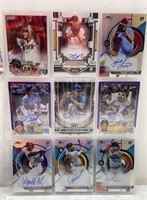9 Baseball High End Cards Autographed