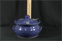 FROGTOWN BLUE POTTERY BOWL