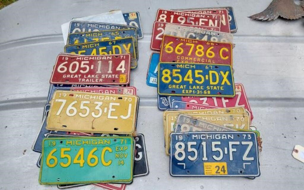 MICHIGAN LICENSE PLATE COLLECTION