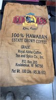 'THE BAD A** COFFEE CO." KONA, HAWAII BURLAP BAG