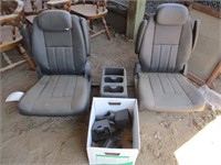 Vehicle Captains Chairs with Center Console