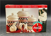 NIB COCA COLA CANNISTER SET