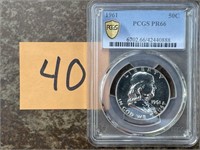 1961 Franklin Half Dollar PCGS PR66