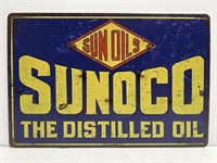 Reproduction Sunoco Metal Sign 8" x 12"