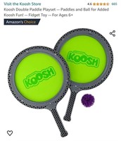 MSRP $12 Koosh Double Paddle Set