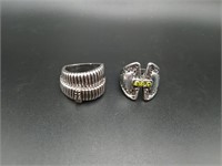 Womens Stainless Steel Ring Lot (Size 6 & 7)