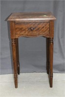 Walnut Telephone Table With Drawer