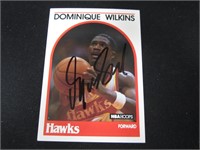 1989 HOOPS DOMINIQUE WILKINS AUTOGRAPH COA