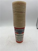 Vintage lot of advertising Budweiser wax cups