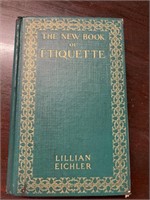 THE NEW BOOK OF ETIQUETTE, 1924