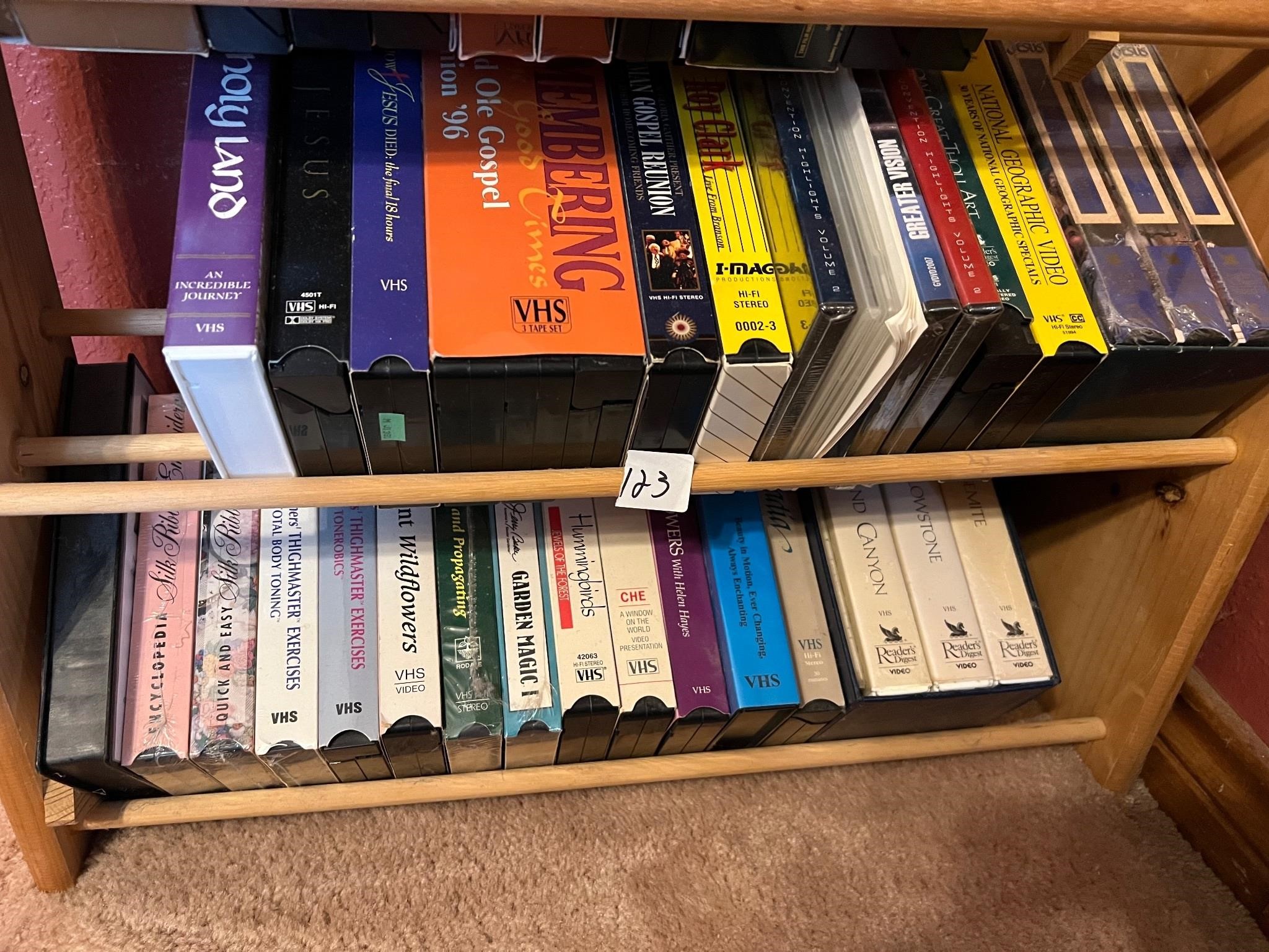 LOT OF MISC. VHS TAPES