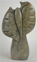 MODERN ABSTRACT SHONA STONE SCULPTURE SIGNED