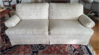 Nice cream colored sofa made by Clayton Marcus of